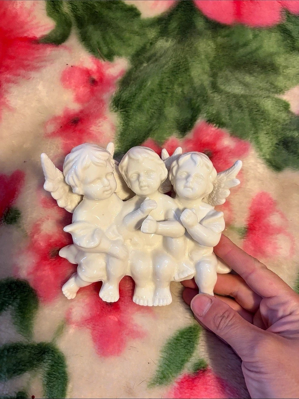 White Cherub Figurine Decor